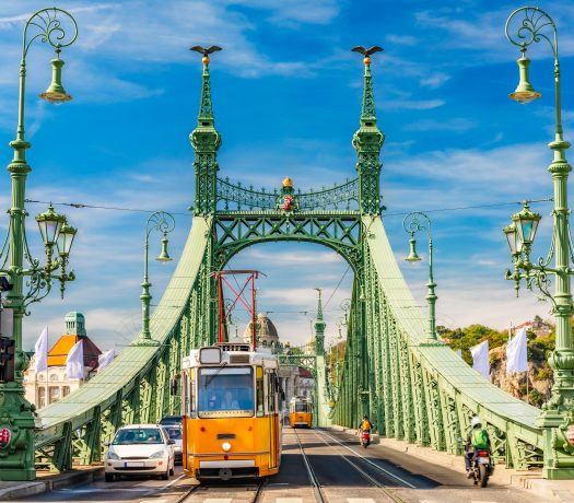 Le Pont de la Liberté à Budapest, Hongrie